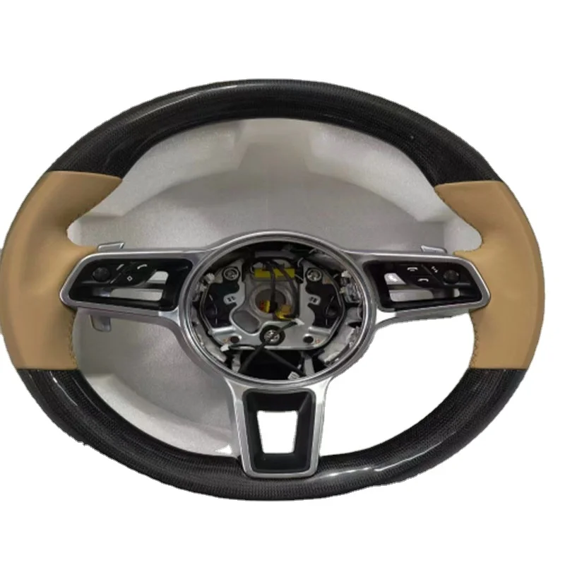 Custom Carbon Fiber Steering Wheel for porsche Lenkrad Cayenne Panamera 911  997 985 981 Mk2 Boxster Cayman 987 2020 2021