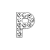 Lettera P in argento