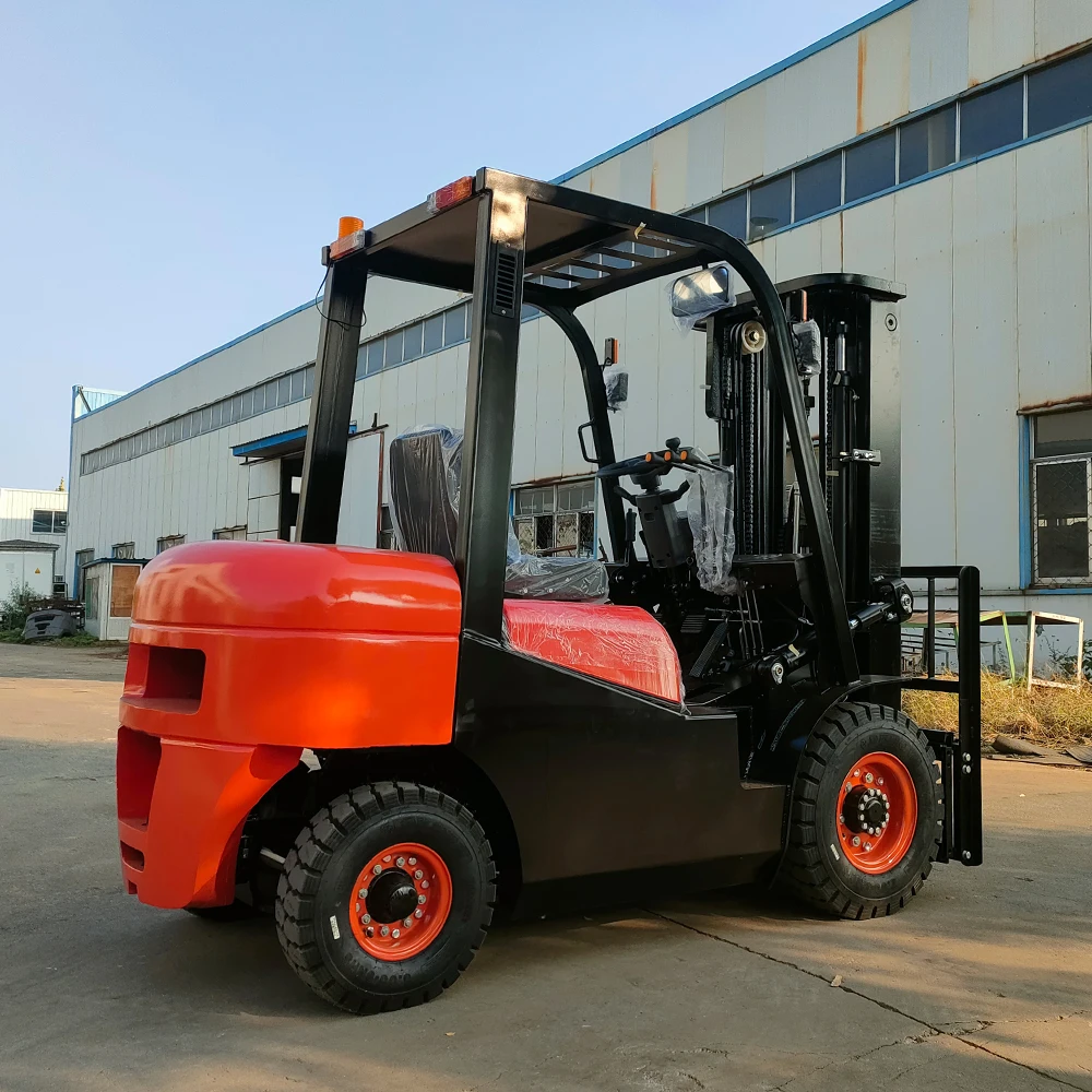 Diesel Forklift with ROPS/FOPS Certification 3-5Ton Construction Machinery