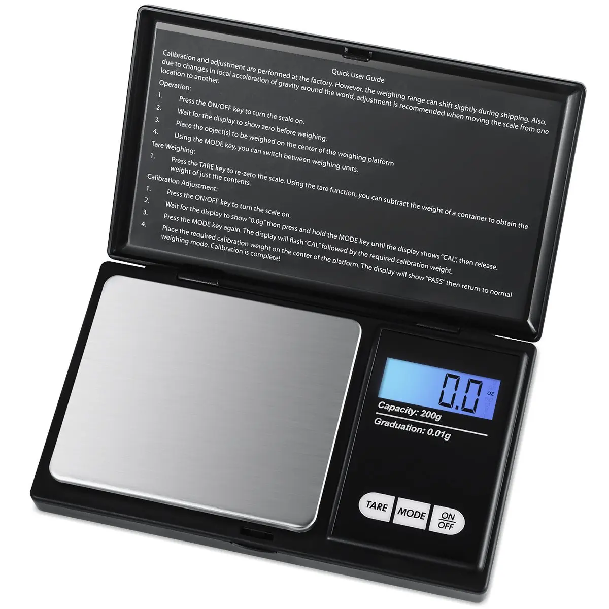 Digital Pocket Scale 1000g 0.01g Weighing Mini Scales Gold Weight Jewellery 
