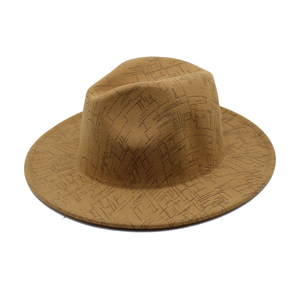 Buy Flat Wide Brim Fedora Felt Hat 