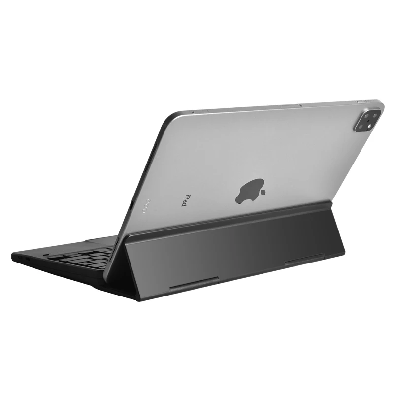 Беспроводная клавиатура с подсветкой Bluetooth для iPad с чехлом-подставкой, совместимая с мобильными телефонами IOS Android Windows