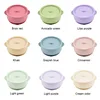 Silicone bowl with lid