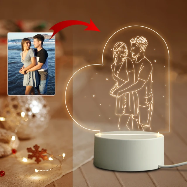 Custom Gifts 3D Night Light Text Image Night Light