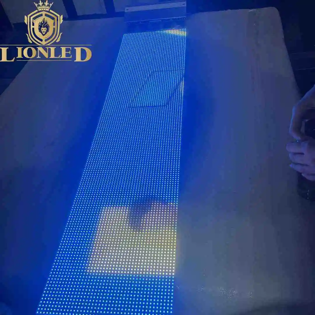 Lionled High Quality P6 High-Resolution Indoor Flexible Transparent LED Display for Retail Store Advertising Digital Poster