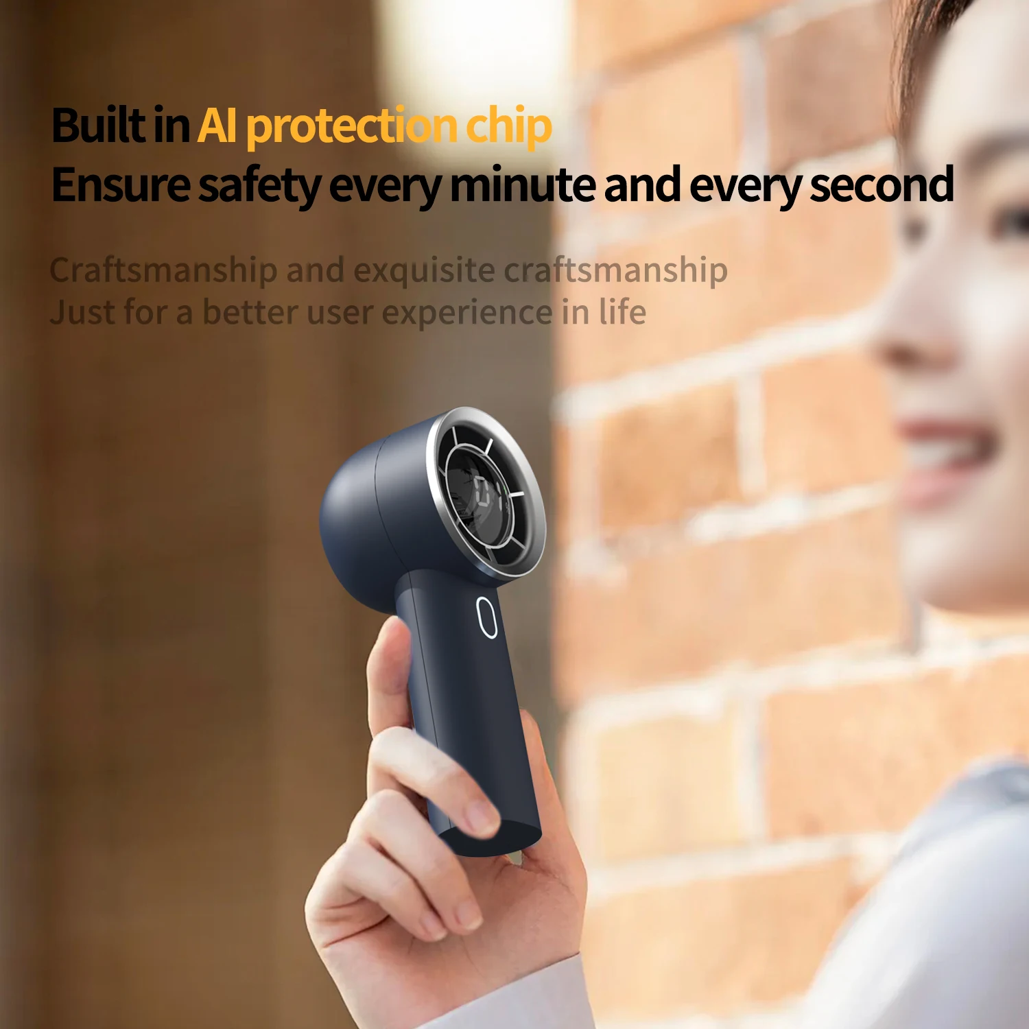 YONGYUAN High Speed Fan Desktop Handheld Small Fan Mini Electric Battery Desk Hand Held Hand Rechargeable Mini Fan