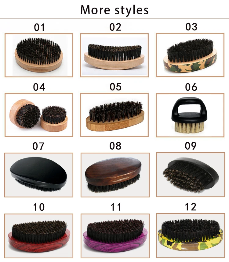 Wholesale Ecofriendly Curve Wooden Barber Facial Cleaning Sisal