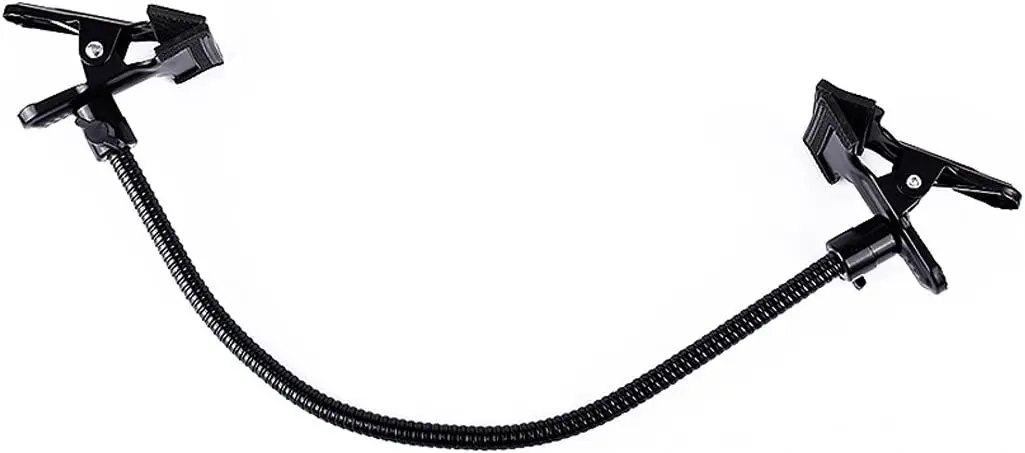 Double Clamp Snake Clamp Flexible Gooseneck Dual Arm Flexible Magic Background Clip Metal Gooseneck Holder