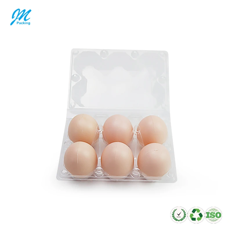 Refrigerator Disposable Plastic Clamshell Storage Packaging Egg Carton Tray