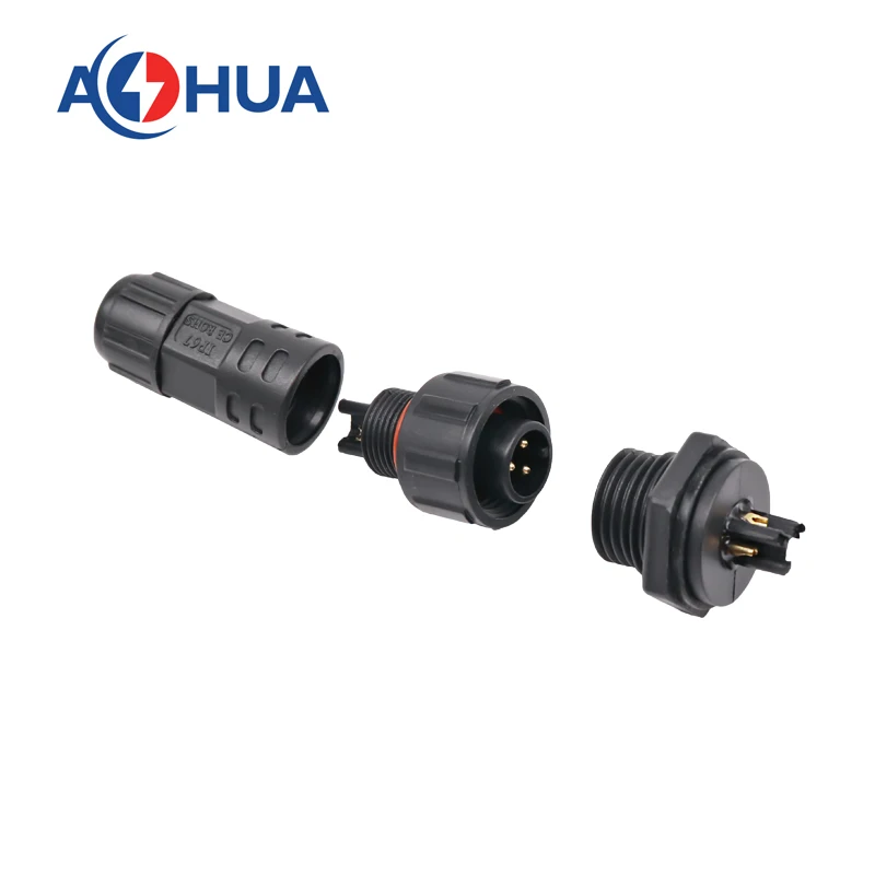 M16 3pin Waterproof Connector Plug Panel Mount Electrical Equipment Male To Female Ip67 Buy 5898