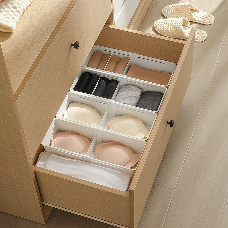 Eco-Friendly Korean Style Rectangle Plastic Storage Box Detachable Injection PP Multi-Purpose Tableware Food Kitchen Items