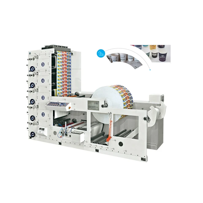 RY650-5B Hot Sale Flexo Printing Press Machine For Paper Colour Label Printer