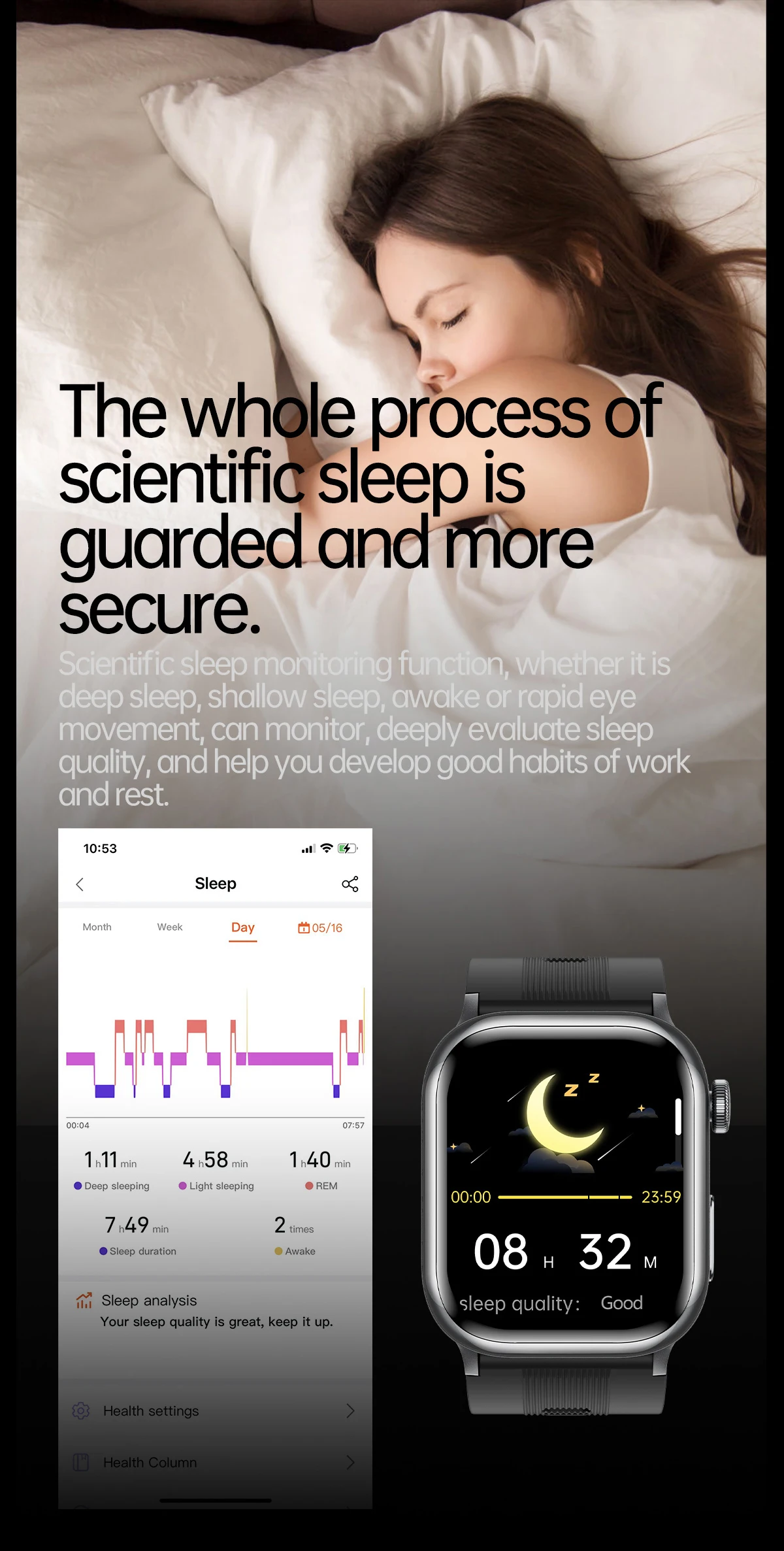 2026  TK66 Smart Watch with 2.06inch AMOLED Screen IP67 Heart Rate Monitoring SOS NFC BT Call Smart Watch for Elderly