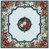 Cream Ivory Vivid Crimson Red