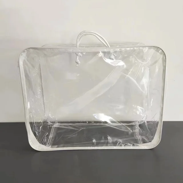 Storage Pvc Bag Clear Zipper Lock Clear Plastic Bag Mini Zipper Pvc Bag with Handle