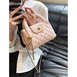 2026 Popular Korean style fashion Ins women's handbag small square design chain handbag shoulder crossbody bags