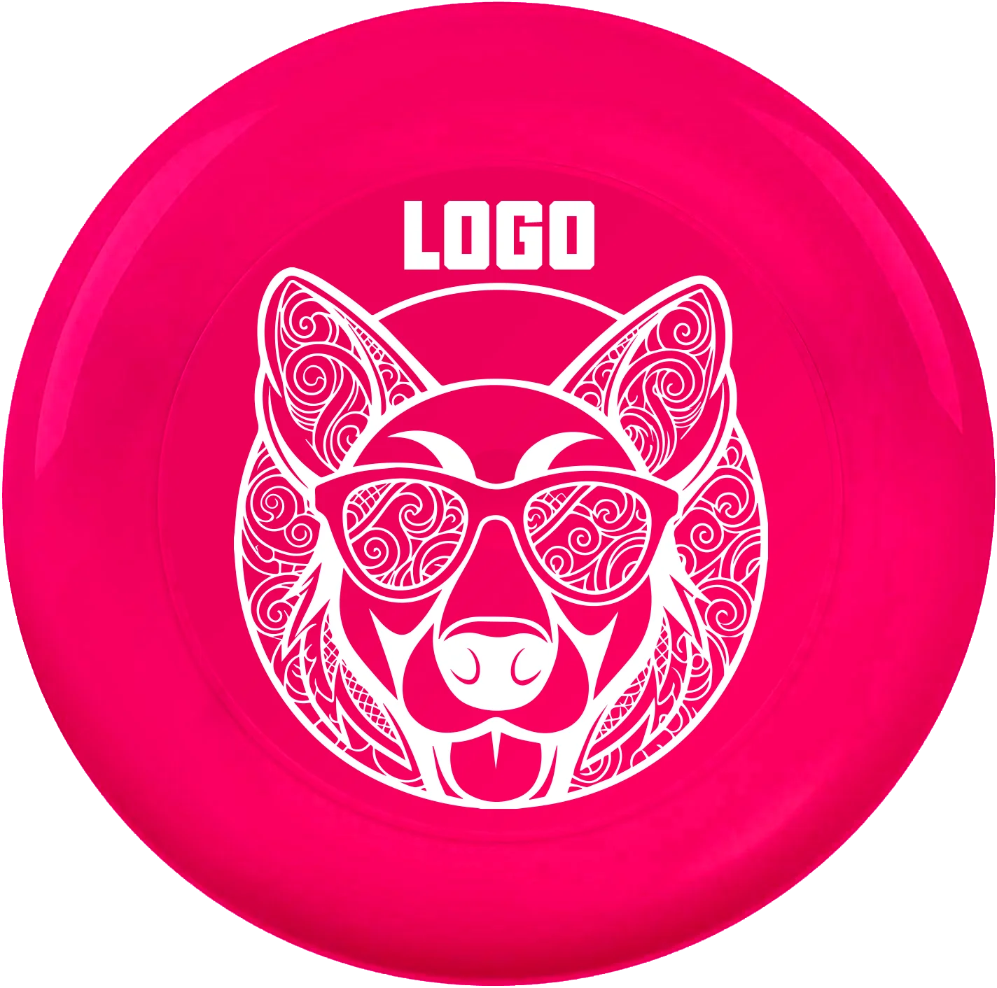 Frisbee de PE de 175 g con peso estándar y logotipo personalizado serigrafiado, ideal para jugar al aire libre._voghion.com