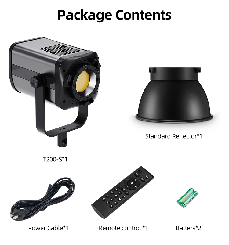 Free Sample 100W LED Video Light 2700-6500K Remote Control Bowens Mount Photography Studio Lighting Photography