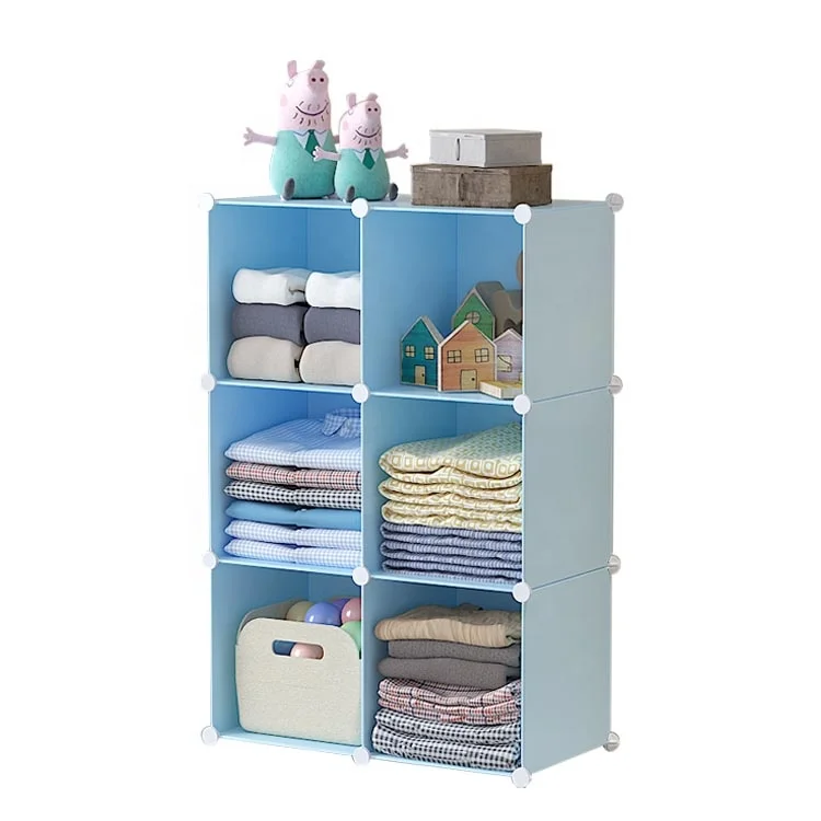 Modern Multi-Functional DIY Plastic Cube Storage Cabinets Extendable Home Use & Office Furniture for Living Room Hospital School