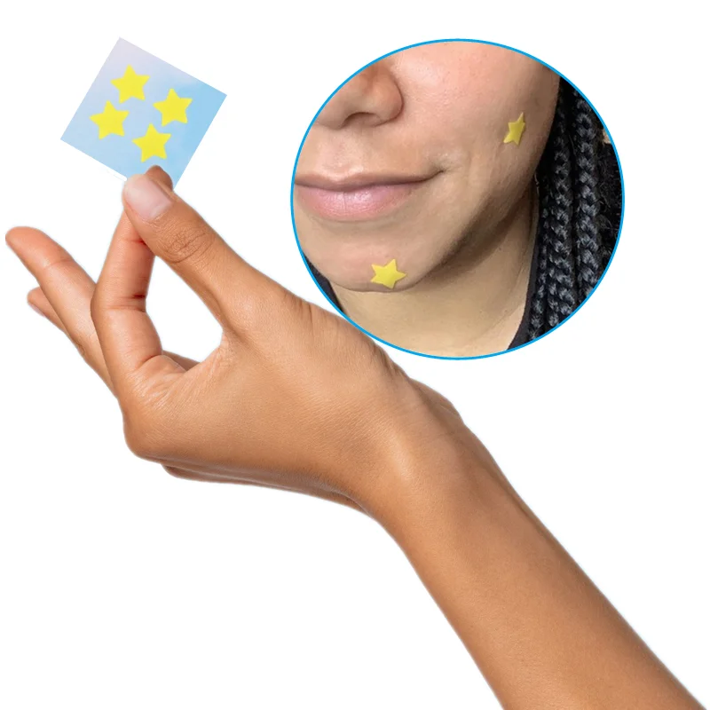 Private Label 20patches Per Box Acne Sticker With Case Spot Treatment Stars Acne Patch Hydrocolloid Pimple Patches