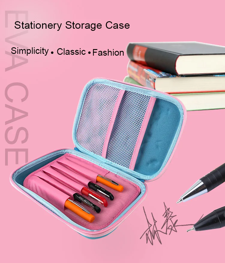 Customize Small Girls Pencil Case Bag Big Zipper Hard Top 3d Pop Out