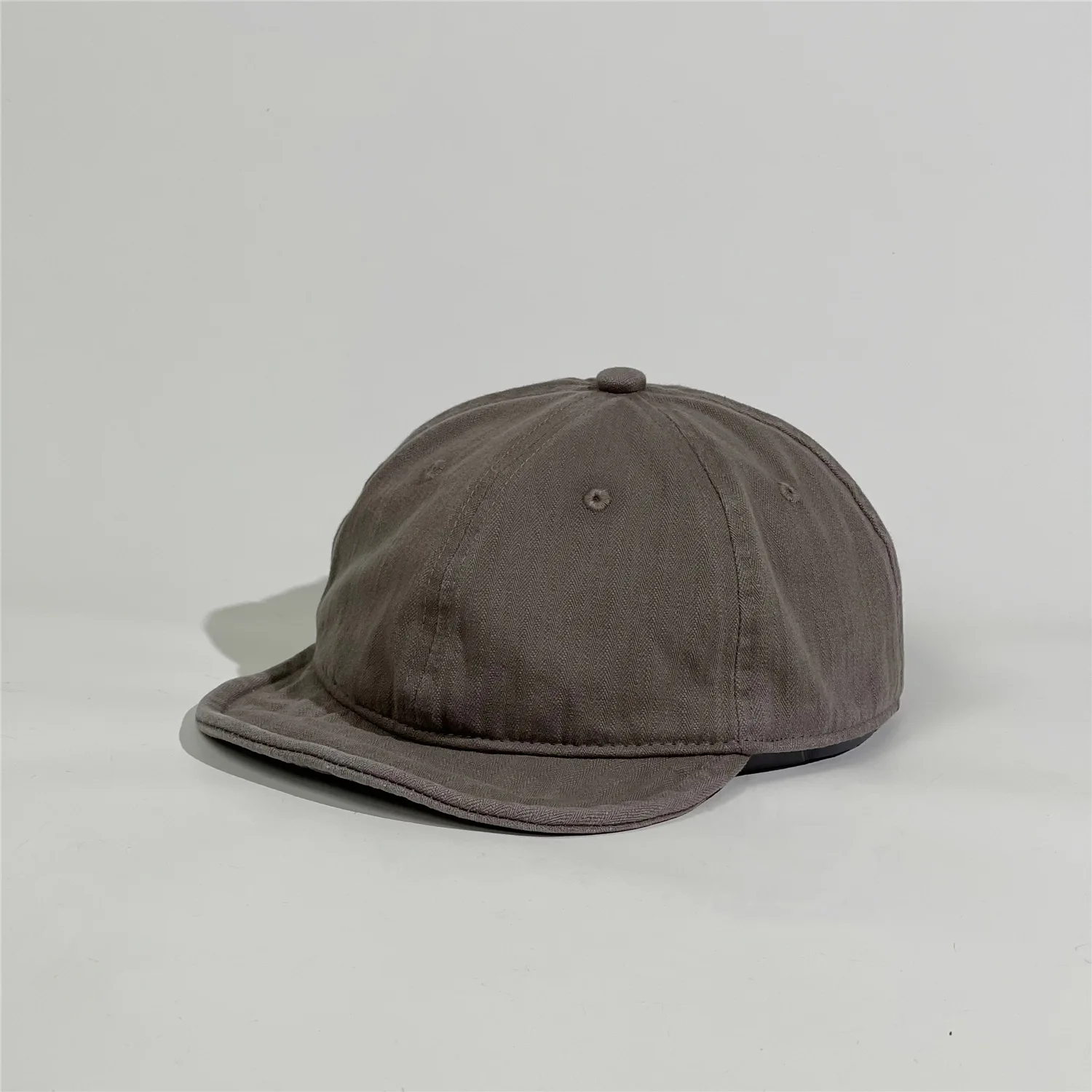 Korean Style Short Brim Trendy Fashion Washed Dad Hats Soft Top Baseball  Cap Trucker Hat For Men Women - Buy Washed Dad Hat,Short Brim Baseball