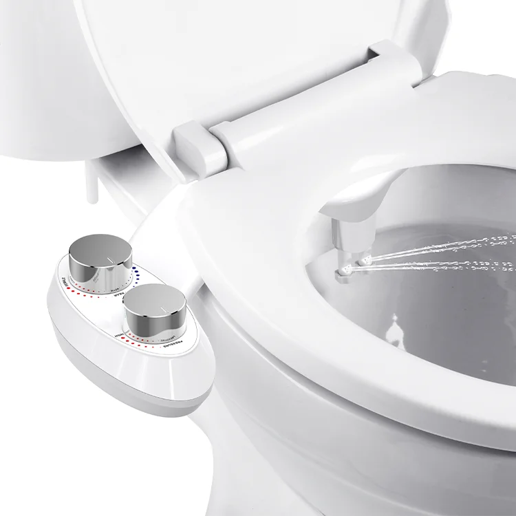 Cold Water Control Bidet Non-electric Bidet Spray Kit for Toilet Seat, Dual Enema Nozzle Bidet Toilet Attachment