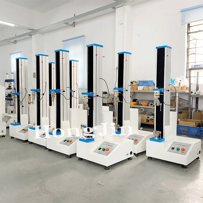 Hong Jin Customized Computerized Single-column Servo Rubber and Plastic Belt Tension and Compression Tensile Testing Machine
