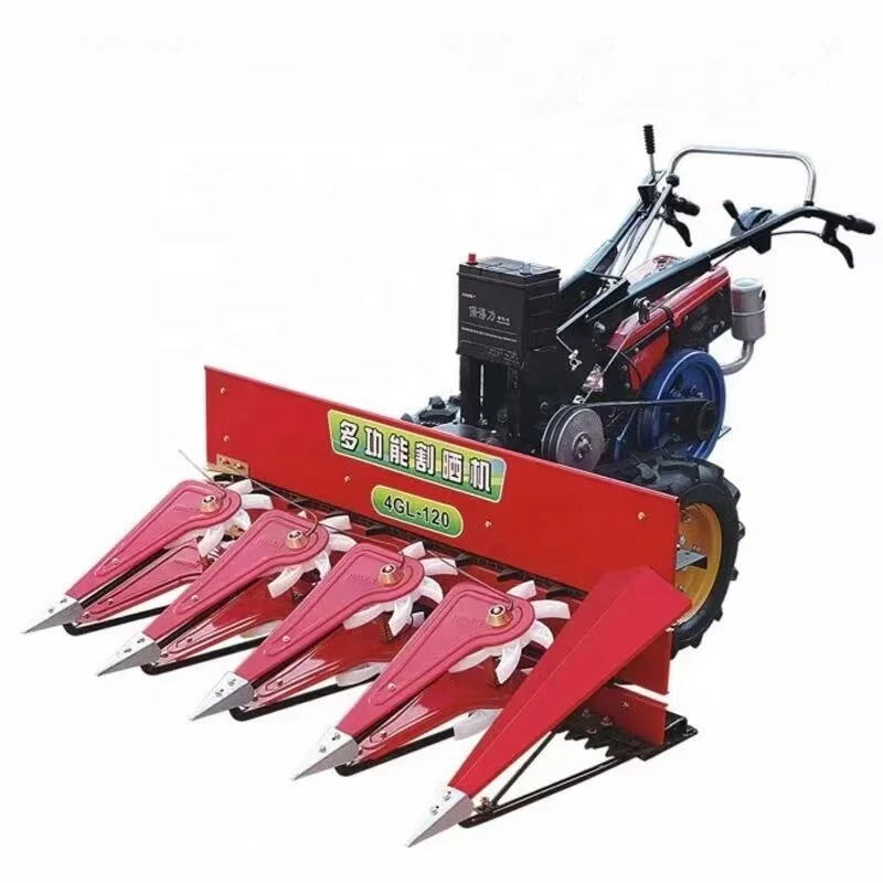 Reaper Head Front Attachment Mounted 4 Wheels Tractor Rice Cutting Machine Paddy Pepper Reaper