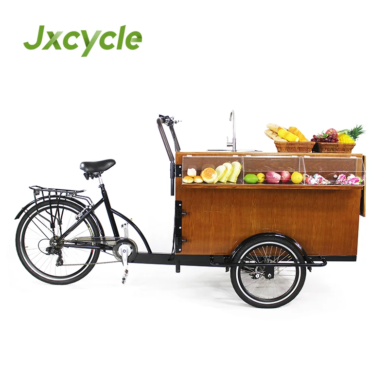 Coffee Cart Bike with Sink Pump 