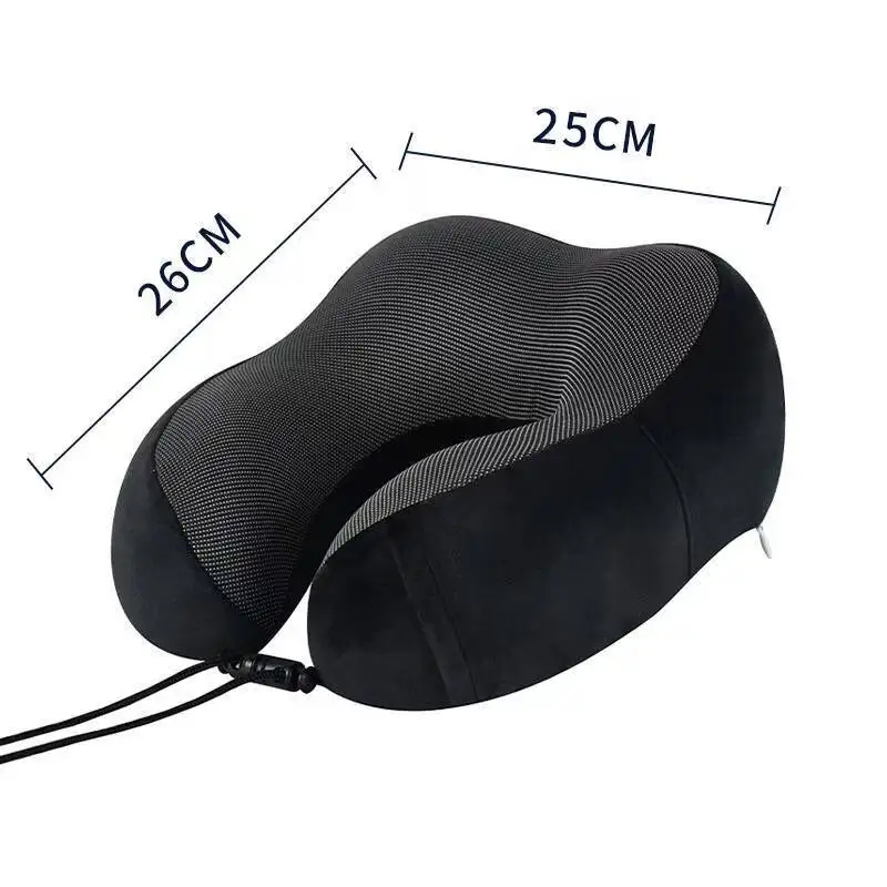 WholesaleCustom Luxury Modern Cotton Portable Storage Travel Neck Pillow Set with Magnetic Fabric Ergonomic Design preview 2