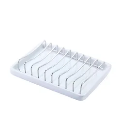 Новейшая керамическая мыльница с подносом из нержавеющей стали самосливающийся держатель для мыла губчатые держатели душа ванной