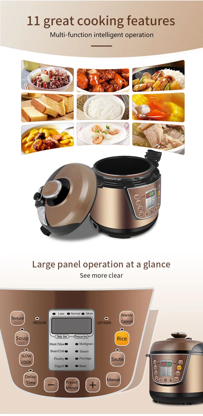 Small Capacity Mini Electric Pressure Cooker 3 Liters Small Pressure