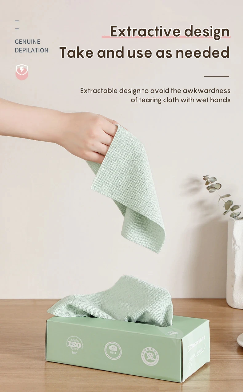 Strong Absorption Quick Dry Microfiber Cleaning Cloths Disposable