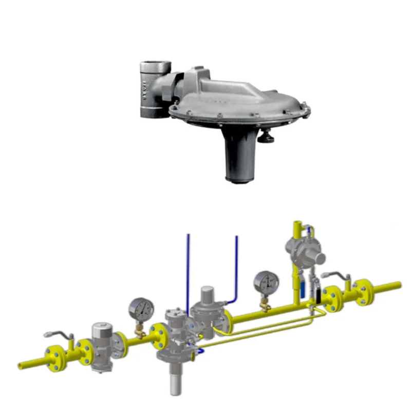 Patin de vanne de gaz naturel Emerson Régulateur d'étanchéité à l'air Fisher Y692 Manomètre WIK