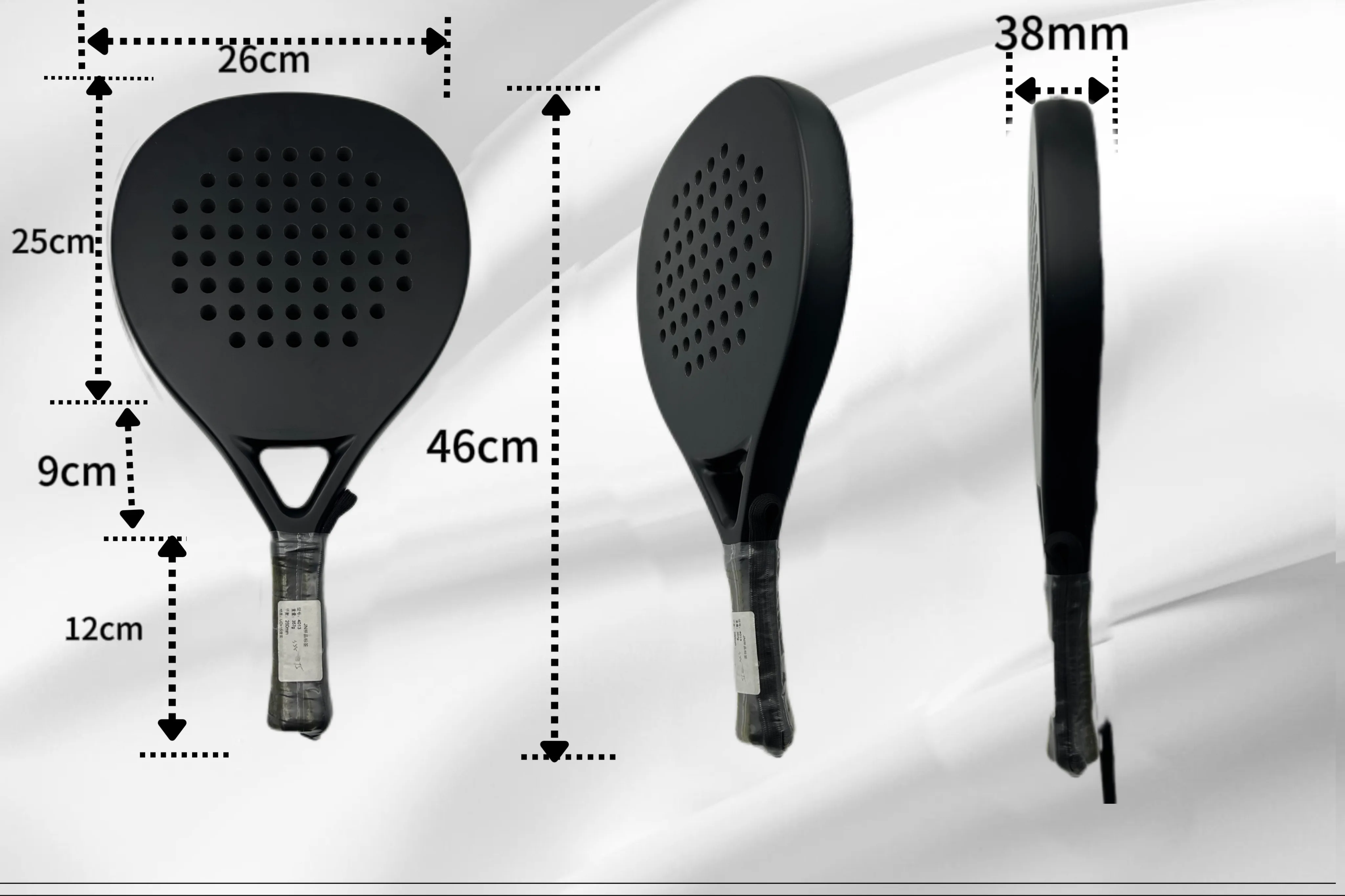 Carbon Fiber Surface Padel Racket With Eva Memory Flex Foam Core Padel Tennis Racquets Paddle