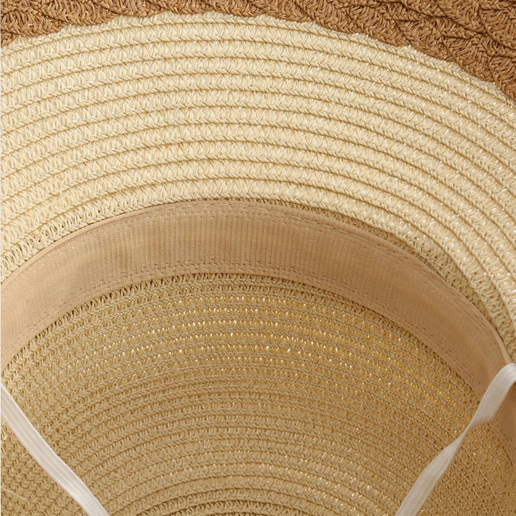 Beach Vacation Bowknot New Fashion Summer Women's Sun Wholesale Custom Straw Hat_voghion.com