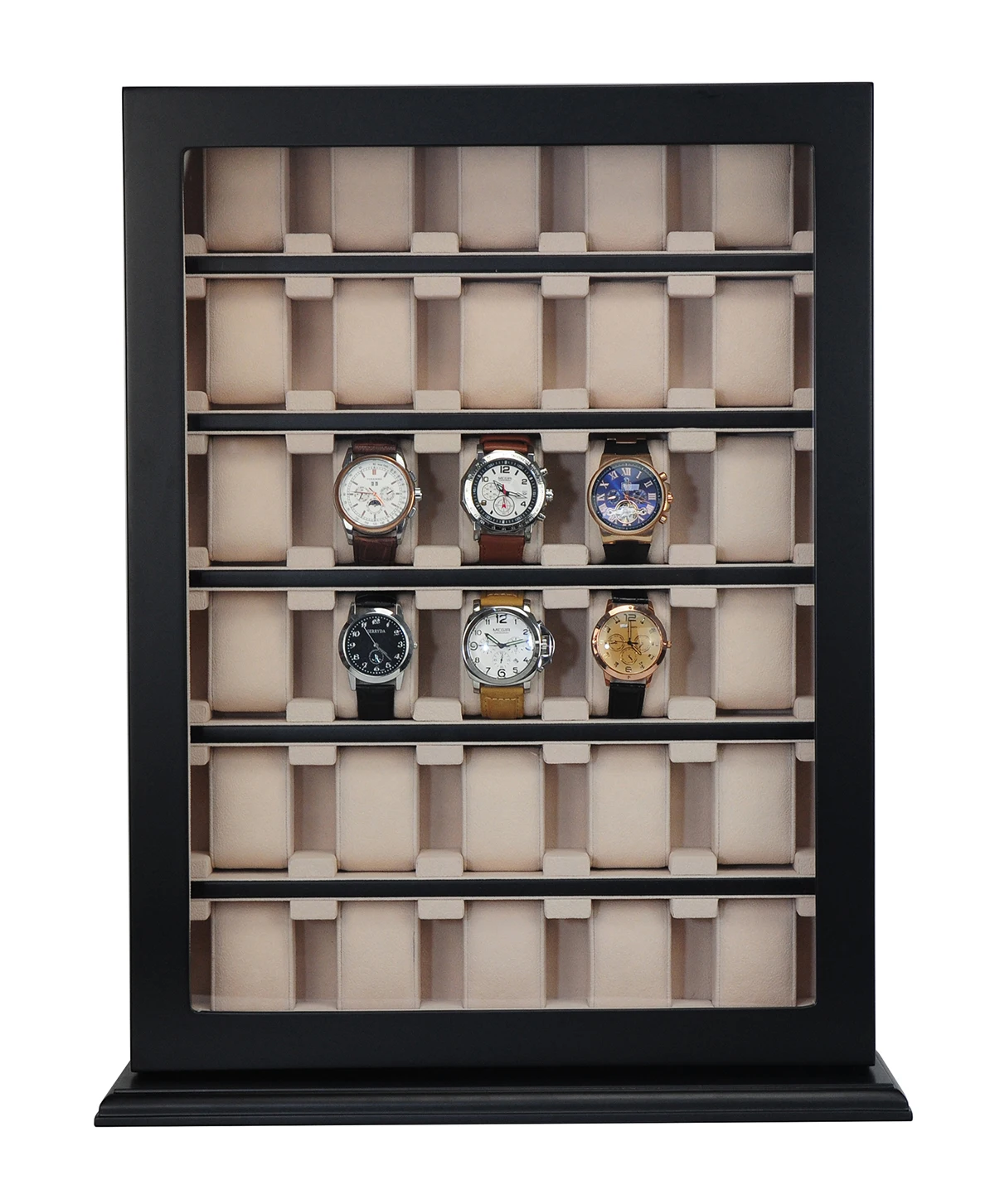 Wall mounted store watch display cabinet