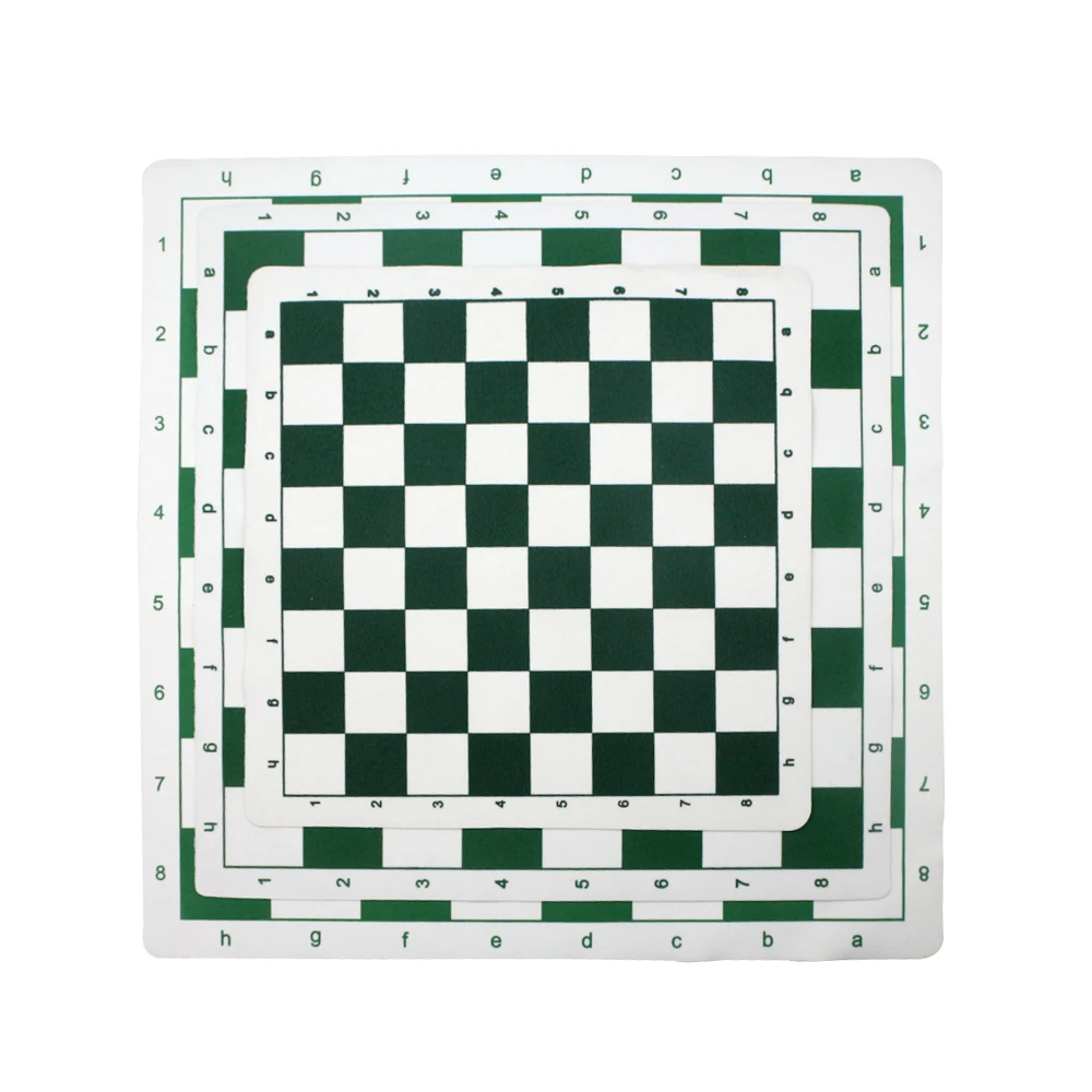 Rollup Chess Game Board Pieces Set Tournament Chess Mat Pu Leather