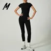 Black Short-sleeved long pants set
