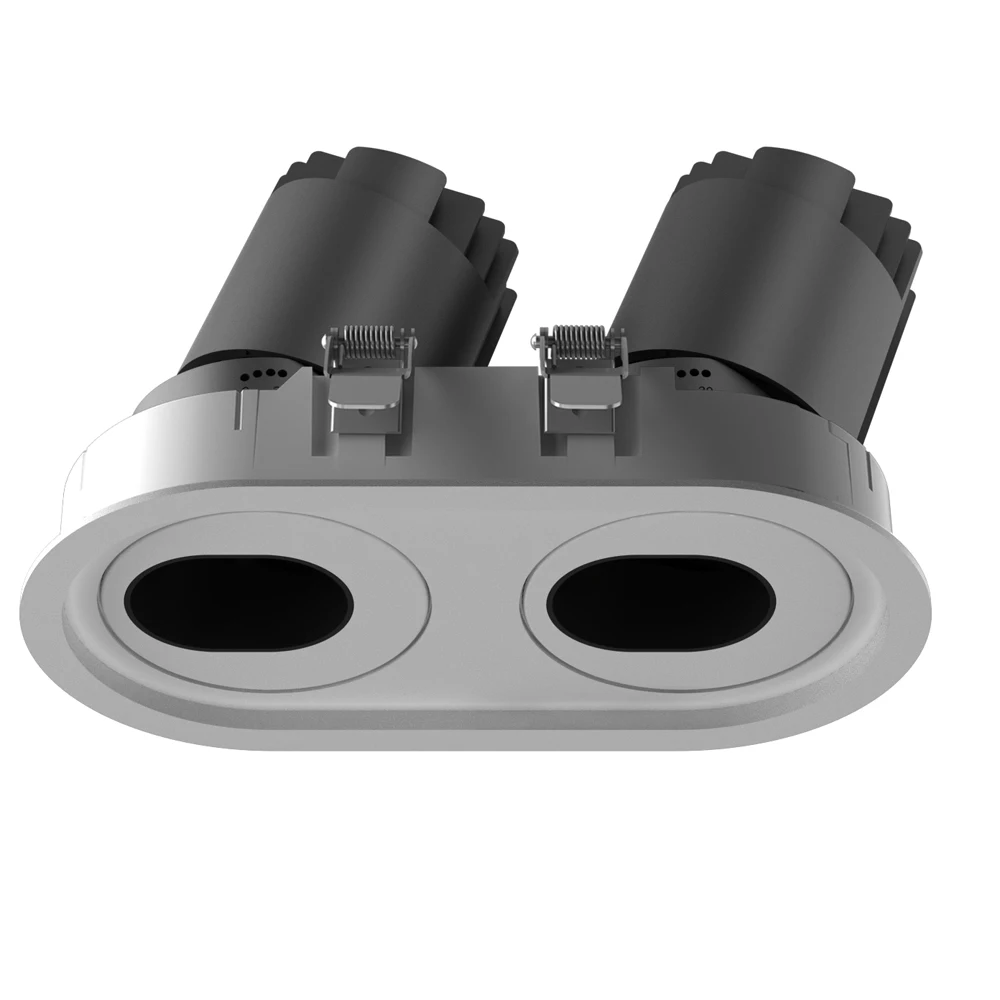 Крытый Trimless современный несколько аксессуаров антибликовые встраиваемые потолочные светодиодные точечные светильники COB Регулируемое направление света