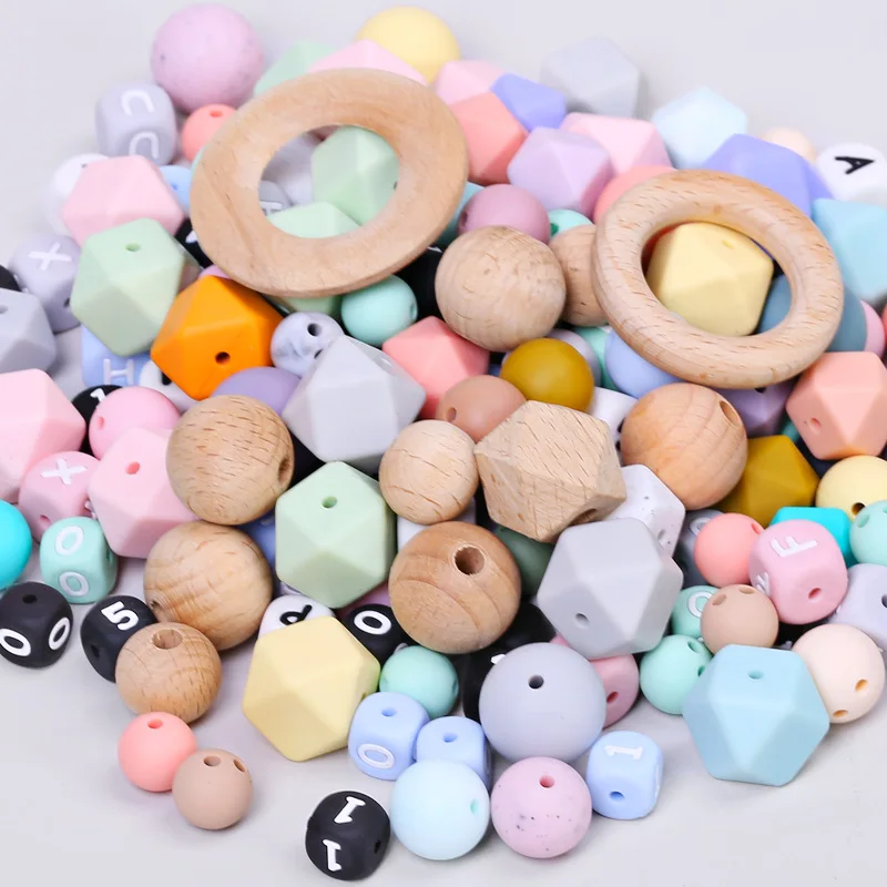 Food Grade Silicone Beads Wholesale Food Safe Bpa Free Baby Teether