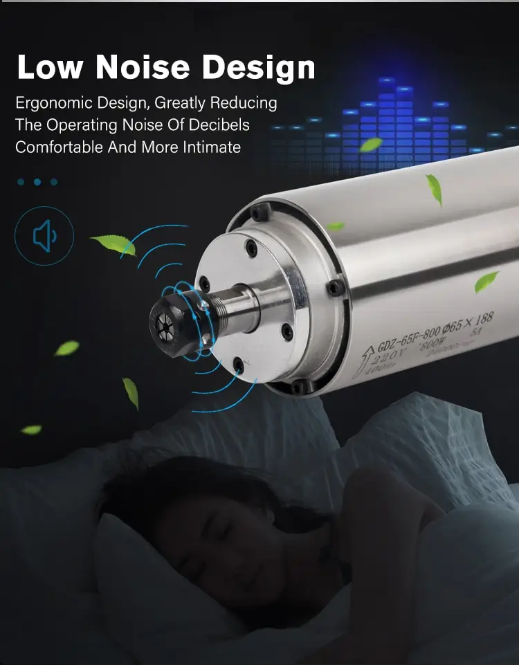 ココネルエアー GDZ80*73-2.2 2.2kw Air Cooled Spindle Motor for CNC Tools