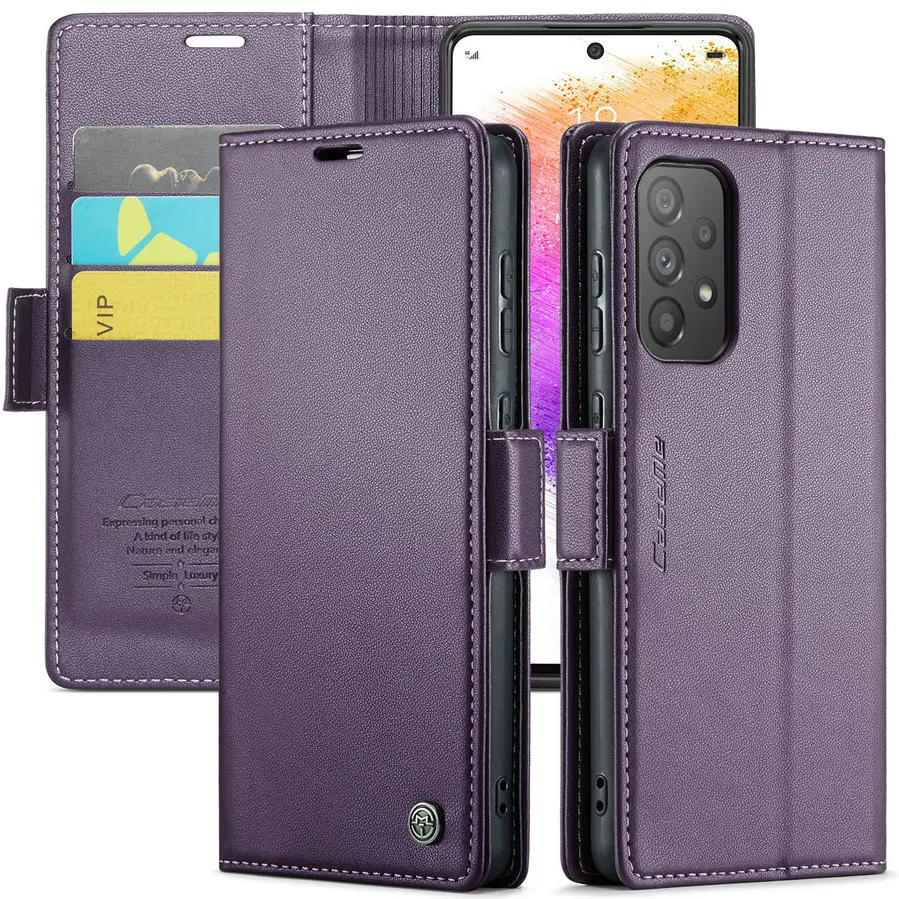 Autspace A42 Wallet Case With RFID Block Cards Cover for Samsung A52 A32 A22 A12 A23 Phone Case Wallet TPU for Samsung A54 Case