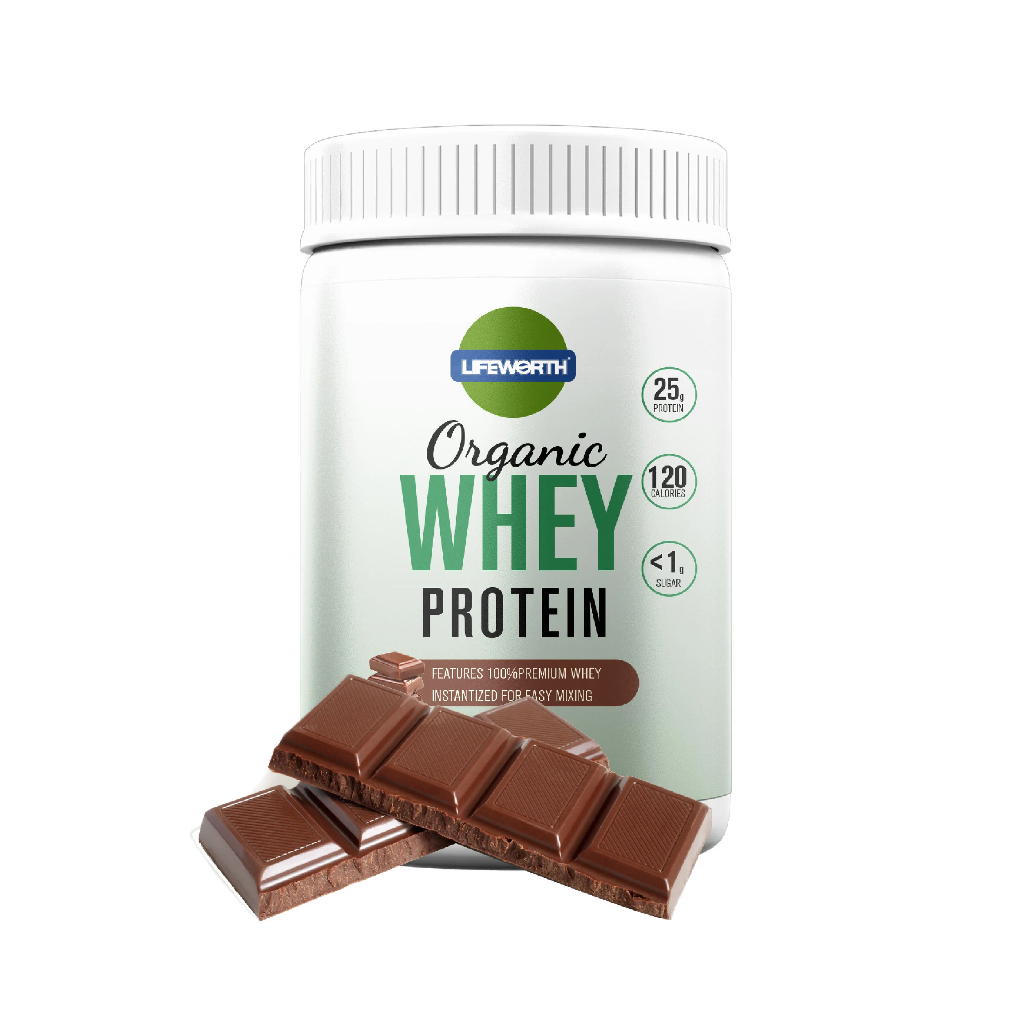 LIFEWORTH Vanilla Flavor Isolate Whey Protein Powder