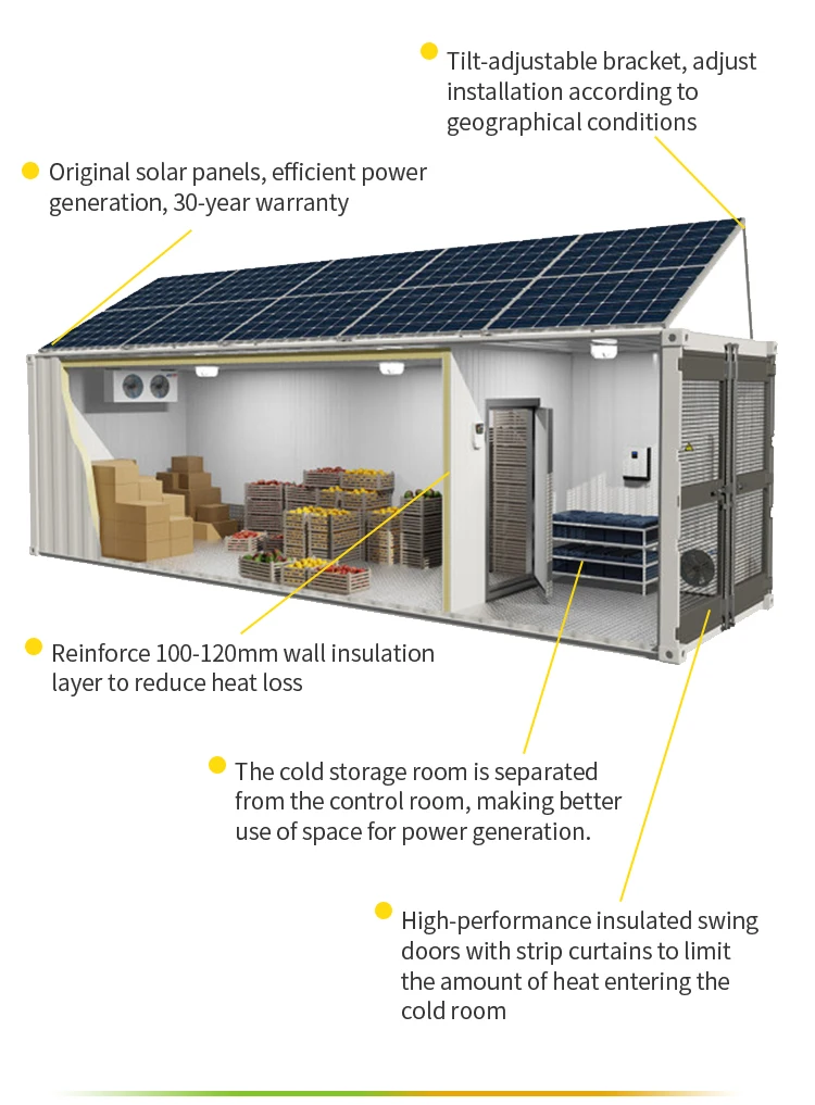 Solar Photovoltaic System 50KW 100KW 300KW 500KW 1MW 2MW Solar Powered Cold Room For Fish And Meat details