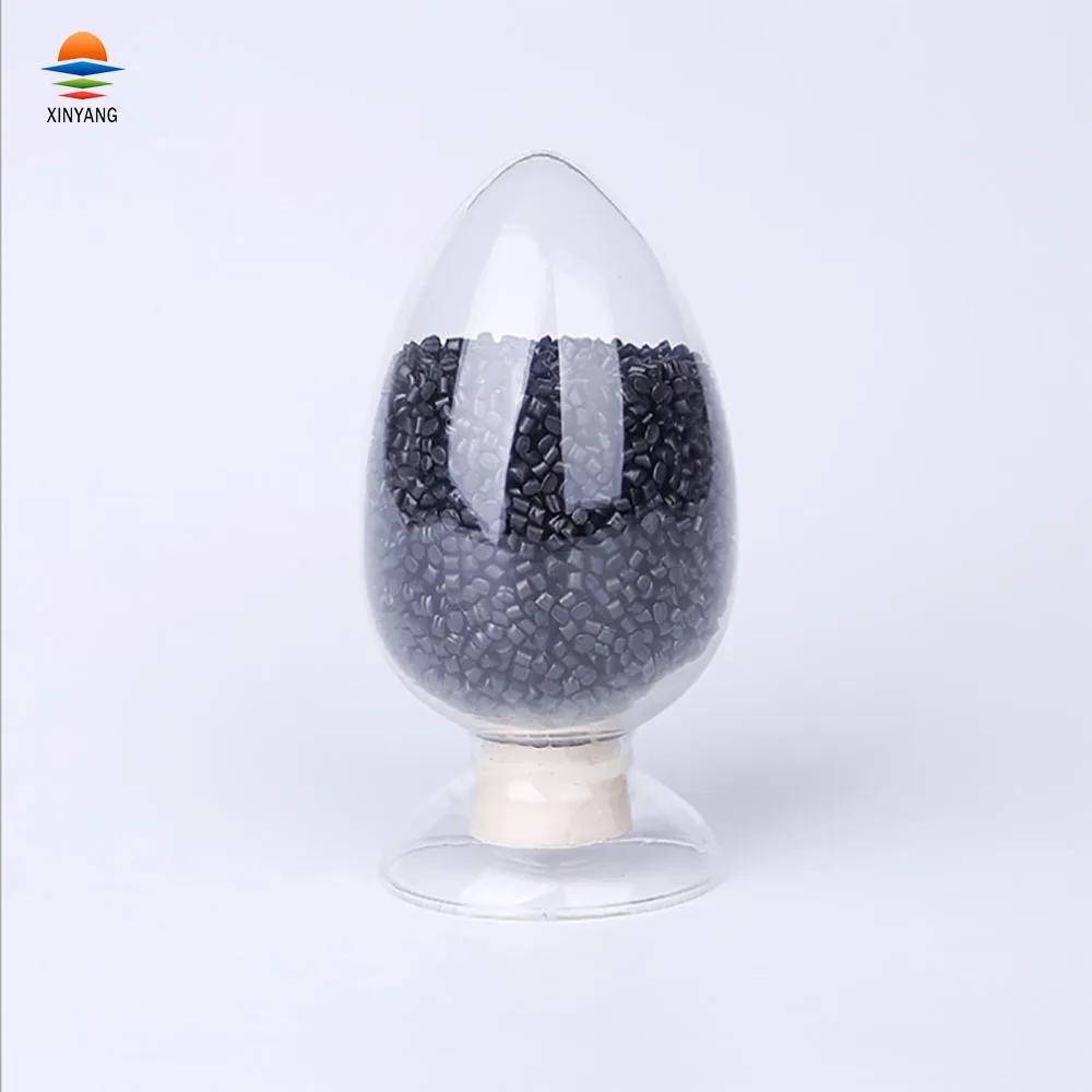 HDPE LDPE Black Recycled Plastic Masterbatch Pellets Granules Extrusion Color Masterbatch Plastic Black Masterbatch