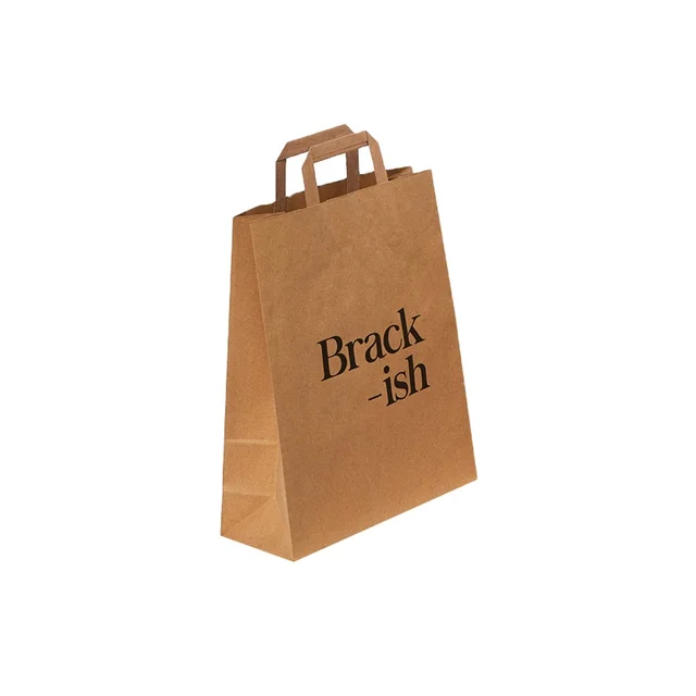 Custom Printing Shopping Big Kraft Paper Bag Customized Shoes & Clothing Hand Length Handle Wholesale Custom Paper Bags