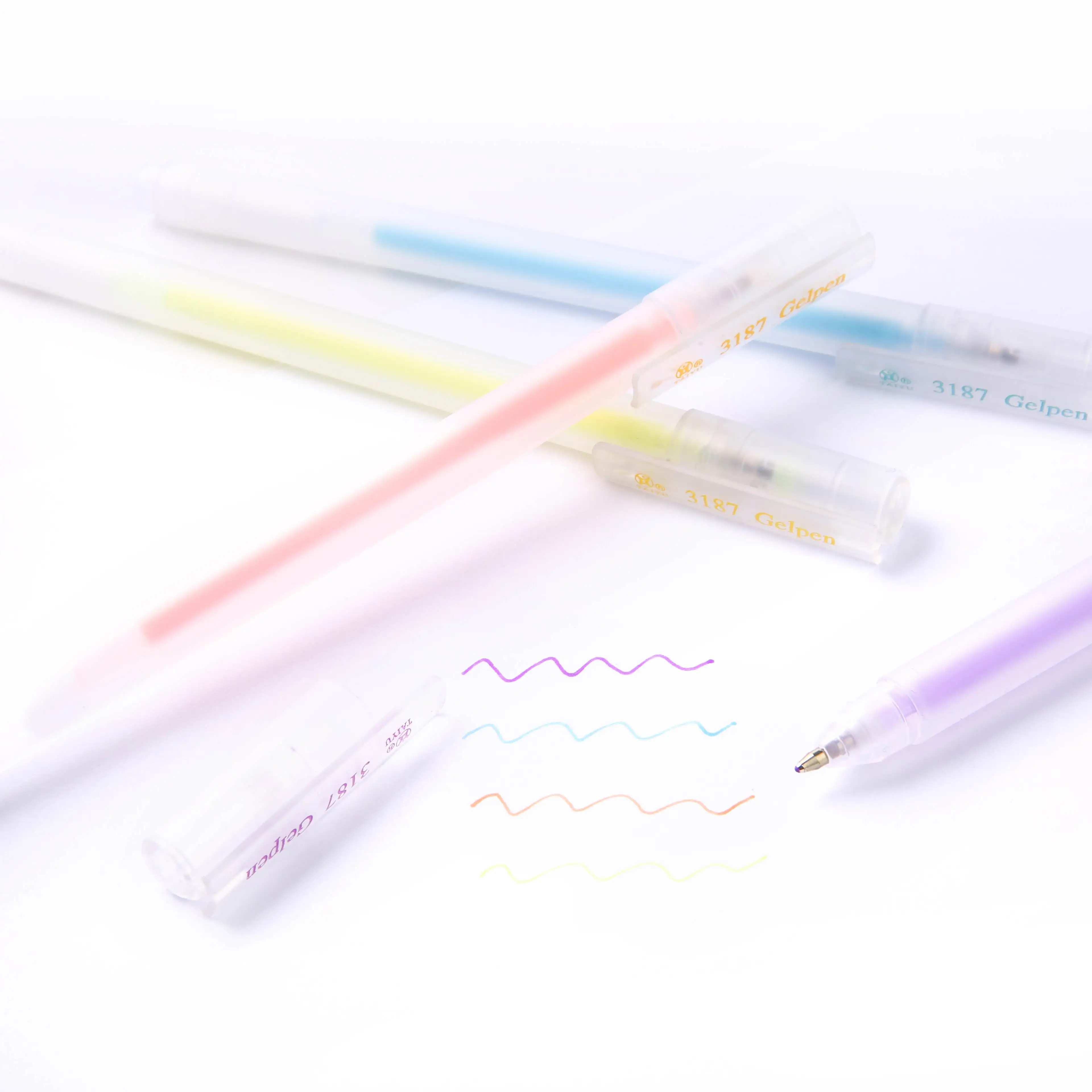 Solid Colour Gel Pen 0.5mm Smooth Writing For Office And School_voghion.com