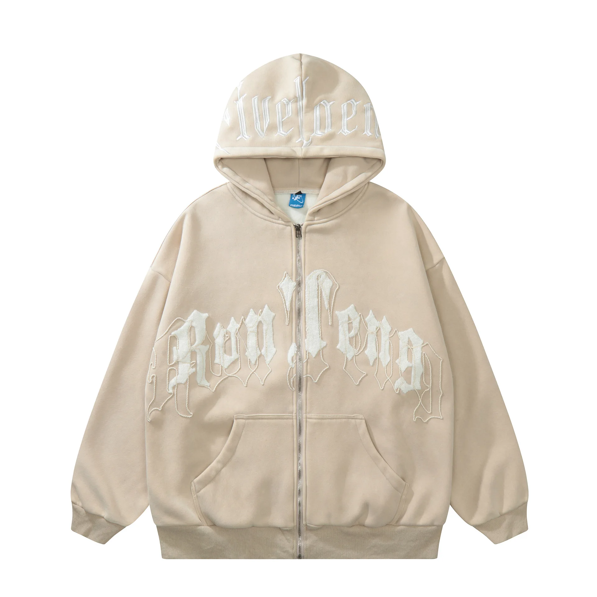 High Quality Men Hoodie Custom Embroidered Hoodie Zip 100 Cotton
